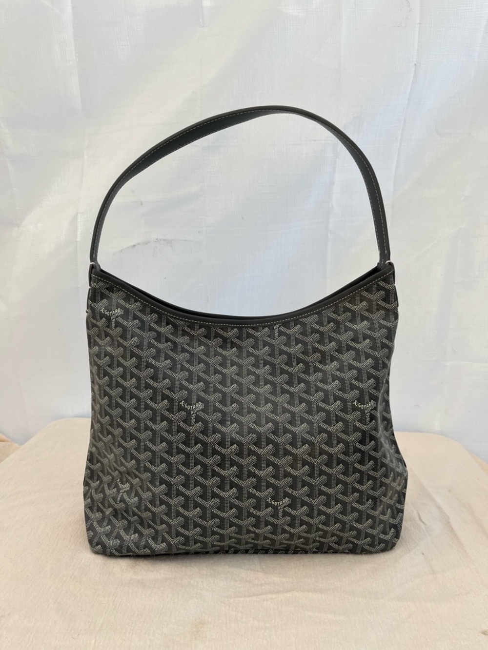 GOYARD Goyardine Boheme Hobo Gray